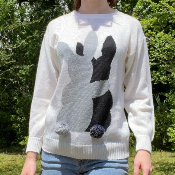 Vintage Rabbit Sweater - Picture 1 of 6